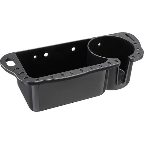 Porte-gobelet/organisateur de boissons pour bateau, ABS, noir, 29,5 x 11,4 x 7,6 cm, pour yacht, ponton et bateau (1/5)