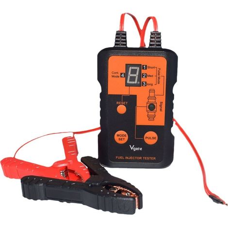VT200 Testeur d'Injecteur Essence 12V – 4 Modes d'Impulsion, Diagnostic Injecteur Coincé Fuite Grillée, Écran LED, Voiture Moto (1/4)