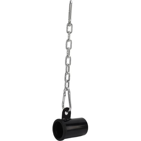 Barre de traction en T avec fixation pour barre de musculation, pivotante à 360° et avec chaîne pour musculation à domicile, renforcement musculaire. (1/5)