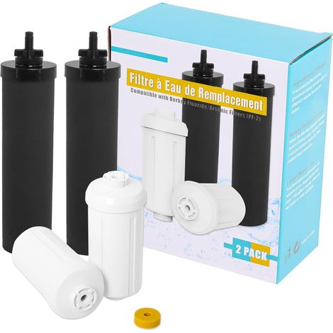 Wasserfilter kompatibel mit Ber-key Reinigungsfilterkartusche, schwarzem Filterelement und PF.2 Fluoridfilter. Kompatibel mit der Travelling Grand Royal Imperial Crown Kollektion (4-teilig). (1/5)