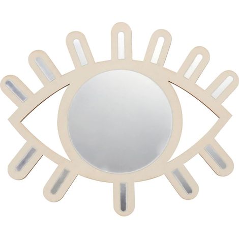 1pièce Miroir Décoratif Nordique Forme Œil pour Mural Maison et Studio Photo (1/5)