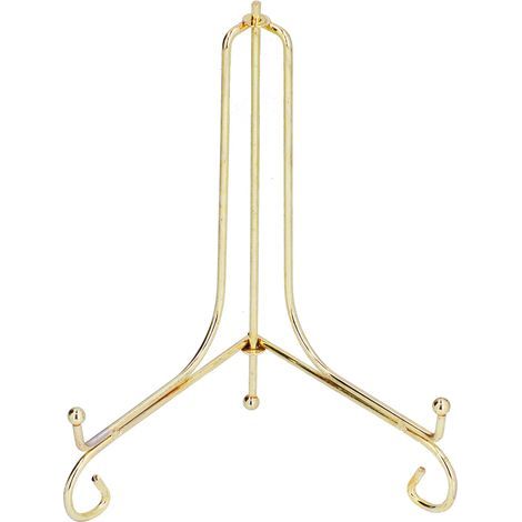 Round Metal Clock Stand, Porcelain Plate Holder, Wall Clock Display Stand for Office and Home (1/5)