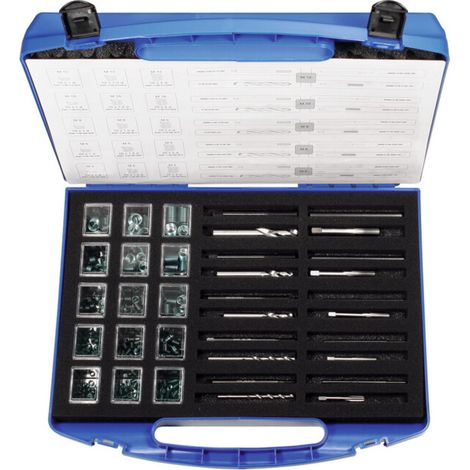 Helicoil Plus Kit de réparation de filetages, Contenu: M2,5-M6