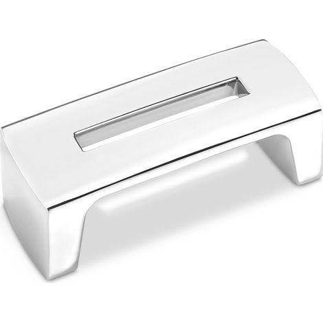 Möbelgriff SW86 BA 64 mm Chrom poliert Junker Design inkl. Schrauben