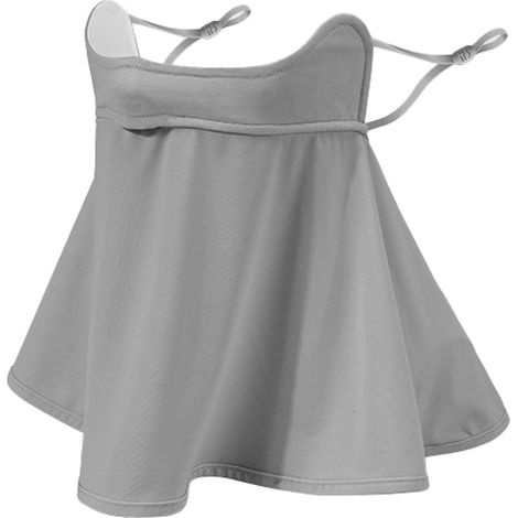 Masque de protection solaire ajustable, serviette de cyclisme d'été pour le visage, anti-UV, anti-poussière, masque respirant en soie glacée (1/5)