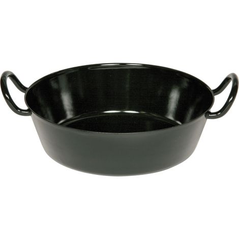 Riess Schnitzelpfanne Ø34cm 4,5L Schwarz Emaille