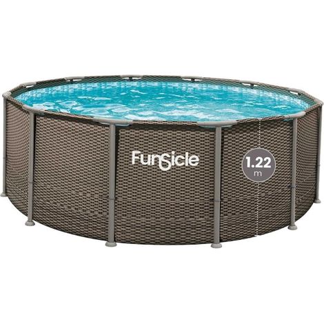 Piscine Tubulaire Ronde à Hublot - avec Épurateur - Échelle de Sécurité - Bâche de Protection - Tapis de Sol (1/5)
