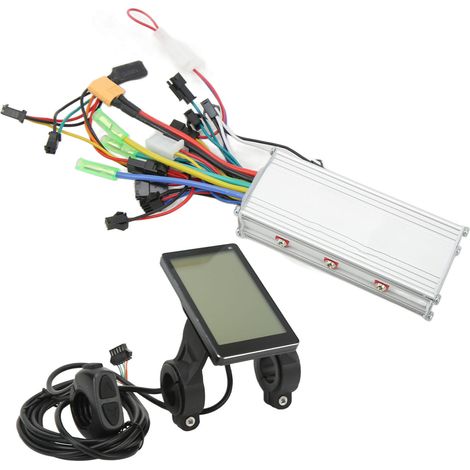 Kit de contrôleur sans balais avec écran LCD pour moteur de vélo électrique 36 V/48 V 500 W, compatible avec guidon de 22,5 mm (1/5)