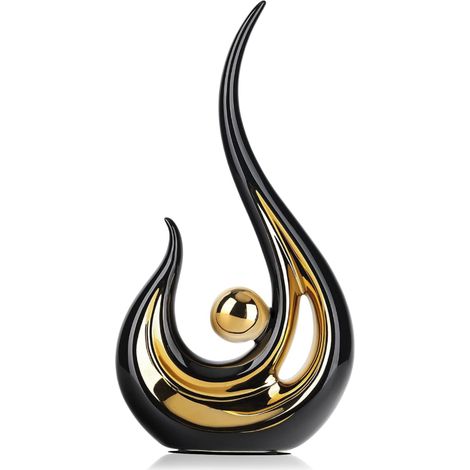 Home Decor Accent Modern Mid-Century Style Centerpiece, Office Art Collections, Ceramic Statues For Romantic Decoration, For Living Room And Entryway (1/5)