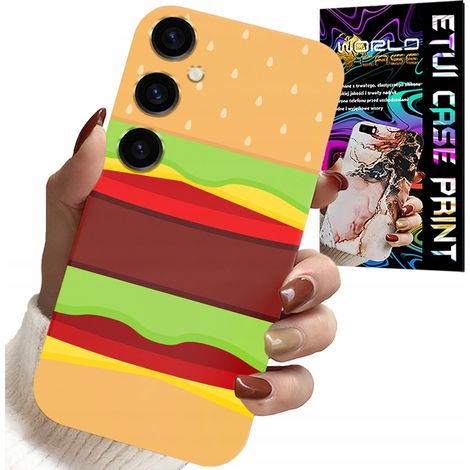 Custodia per Samsung Galaxy M55 5G - custodia con motivo hamburger e cheeseburger, regalo (1/5)