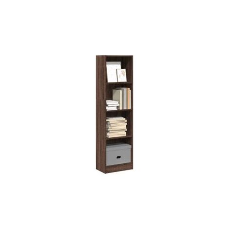 Bibliothèque chêne marron 40x24x143 bois d'ingénierie (1/5)