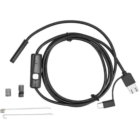 Endoscope HD 3 en 1 pour Android et iPhone, Caméra d'Inspection pour Climatisation et Conduits (1/5)
