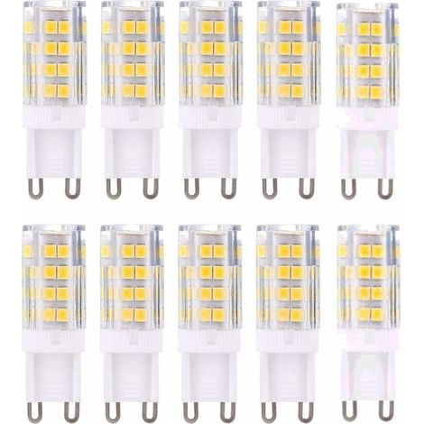 Ampoule LED G9 5W, Equivalent 40W, Blanc Chaud 3000k, 220-240V, Non dimmable, Pack de 10[Classe énergétique A+] (1/4)