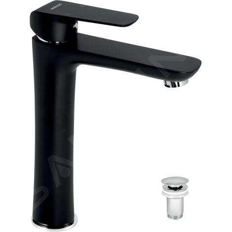 Novaservis Nobless Tina - Mitigeur de lavabo avec vidage, noir mat 38503,5 (1/3)