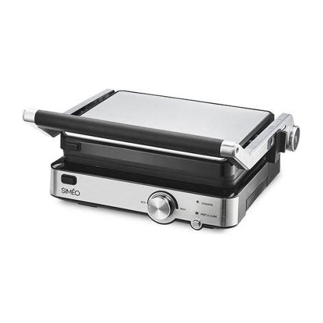 Simeo GCA660 Kontaktgrill elektrisch Silber 2000 W