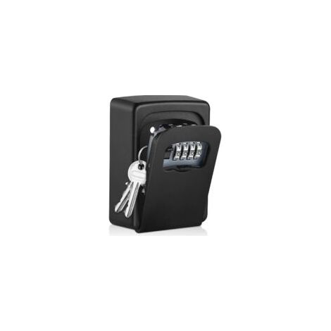 Caja de seguridad para llaves - Caja de seguridad para llaves de exterior robusta y duradera, con contraseña modificable, impermeable y resistente a la corrosión, apta para uso en interiores y exterio