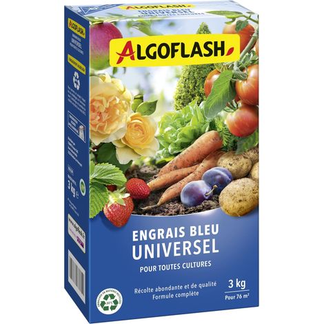 ALGOFLASH ENGRAIS BLEU UNIVERSEL POUR TOUTES CULTURES - 3 KG EBLE3R