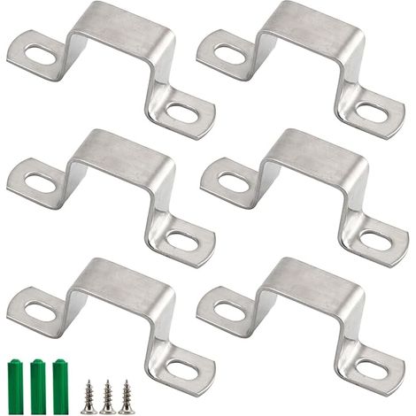 Collier de Tube Carré M45x45mm 304 Acier Inoxydable en Forme de U en Métal, Support de Tuyau, Sangle de Tuyau, Collier de Serrage (1/5)