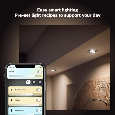 Philips LED Ampoule à LED 871951434280400 CEE: G (A - G) Hue White Ambiance GU10 Dreierpack 3x350lm GU10 12.9 W de blanc chaud à blanc froid W128072 (1/5)