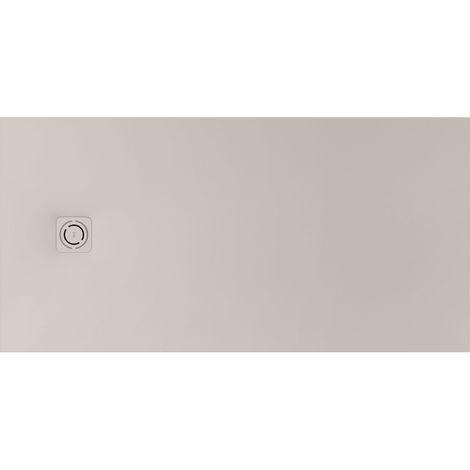 Receveur de douche extra plat en Stonex® Terran-N+Grille Twist - 1600x900mm - Beige (1/2)