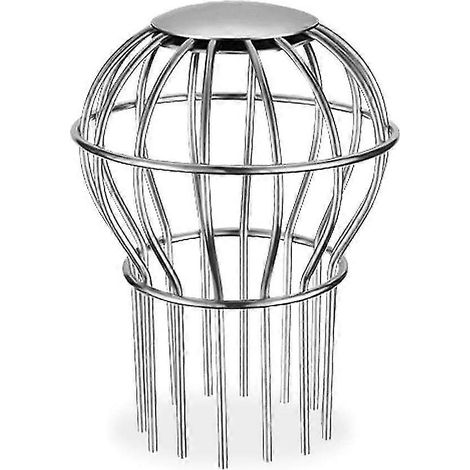 Dachrinnenschutz, Fallrohr-Blattfilter, Edelstahl 304, Samenreste, Fallrohr, Dachrinnen-Ballonschutz (1/5)