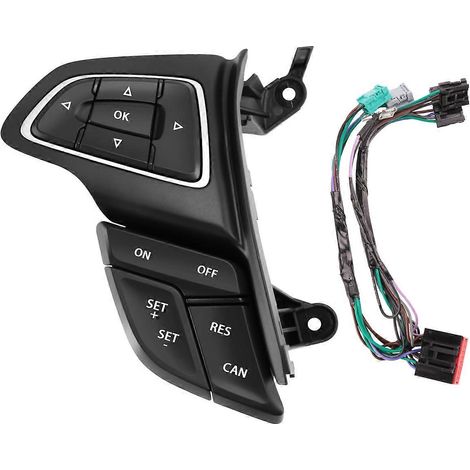 Commande de régulateur de vitesse multifonctions (bouton bleu) pour Ford Focus Mk3 (2015-2017) et Kuga (2017). (1/4)