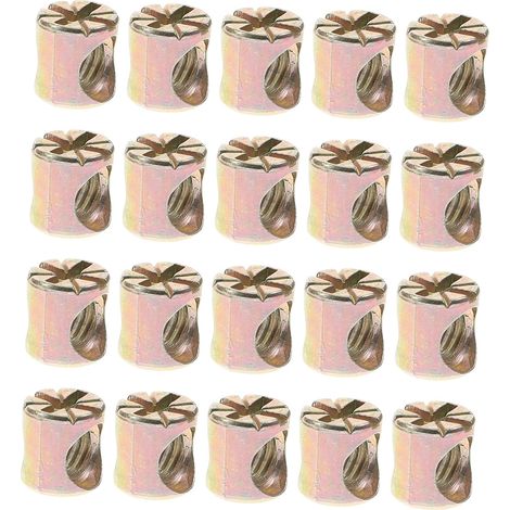 20 écrous cylindriques pour chaises, kit d'écrous cruciformes à (1/5)
