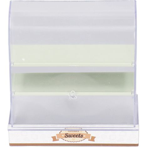 1:12 Puppenhaus-Kuchenschrank, DIY-Miniatur-Bäckerei-Dessertvitrine, Modell, Puppenhauszubehör, Grün (1/5)