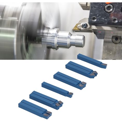 Satz von 10 1/4"-Metalldrehwerkzeugen mit Hartmetallspitzen, C6-Werkzeugkopf. (1/5)