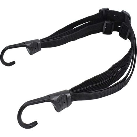 Cinghie per bagagli - 2 pezzi - Cinghie elastiche per bicicletta con gancio - Elastico tensionante - Cinghia a ragno - 60 cm/90 cm - Elastico regolabile per casco - Cinghia per bicicletta - Portabagag (1/4)
