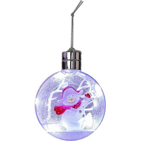 Boules de Noël lumineuses LED exquises pour créer une ambiance festive à la maison - Décoration de fête pour les fêtes (1/5)
