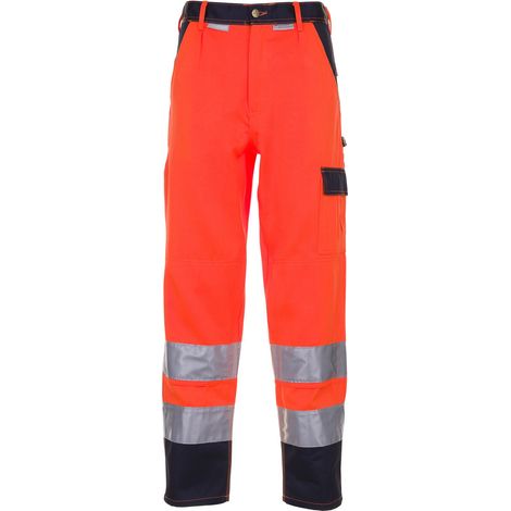 Pantalon bicolore Warnschutz orange/marine Taille 70 (1/4)