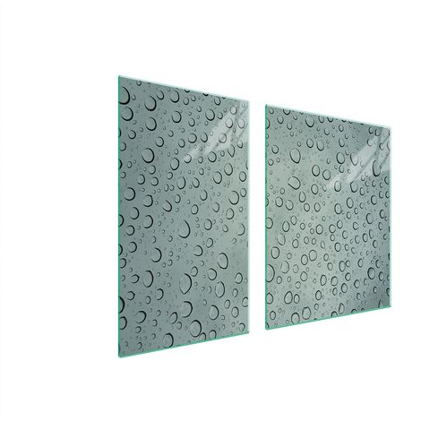 Glasplatte und Schneidebrett 100x52 Tropfen (1/5)