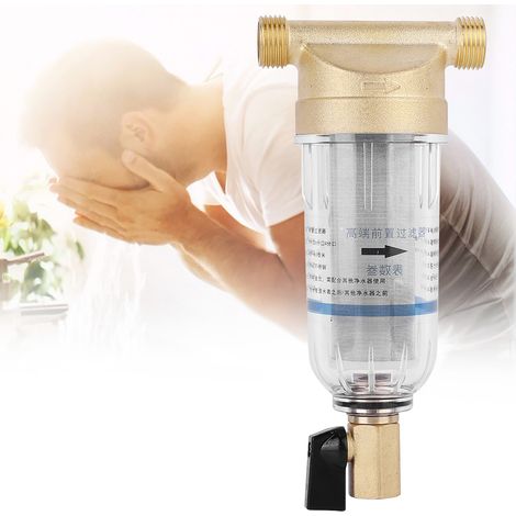 Wasserfilter Frontreiniger Kupfer Vorfilter Rückspülung Entfernt Rost und Sedimente (3/4" Außengewinde) (1/5)