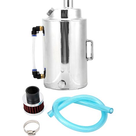 Le réservoir universel de stockage de carburant de moteur d'alliage d'aluminium de 2L peut réservoir le filtre de reniflard (1/5)