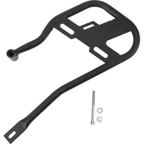 Supporto laterale per portapacchi in tubo di ferro per borse laterali sinistre da moto, compatibile con Hunter 350 2022 – 2023. (1/4)