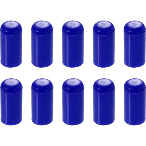10pcs Silicone Tuyau Bouchon Admission Aspirateur Tuyau Tube Terminal Bouchon pour Voiture Bleu 6mm / 0.24" (1/5)