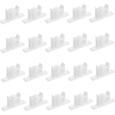 20ensembles Loquet De Porte Placard Plastique à Pousser Pour Armoire Silencieux Lot Installation Facile Blanc - (1/5)