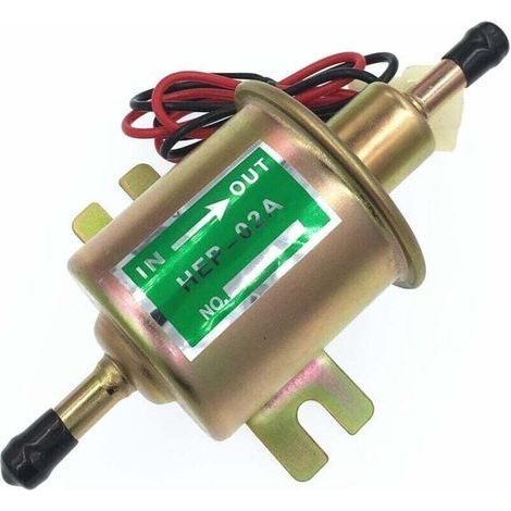 Universelle 12-V-Elektrokraftstoffpumpe für Benzin und Diesel, HEP-02A Niederdruck-OEM-Kraftstoffpumpe HEP-02A 12V für die meisten Pkw, Vergaser, Motorräder und ATVs – verschiedene Modelle (1/5)