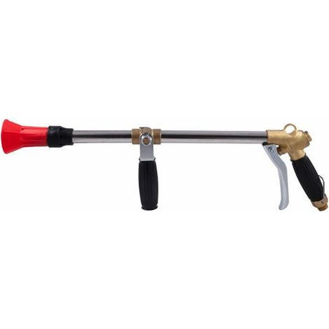 Lem Select – Lance mitra à double réglage – Tuyau en acier inoxydable – Raccord fileté 1/2' – Pression 15 à 60 bar – Buse rosace Ø 2mm