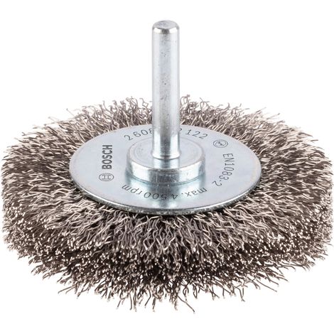 Bosch Scheibenbürste, Edelstahl, gewellter Draht, 70 mm, 0,3 mm, 15 mm, 4500 U/ min