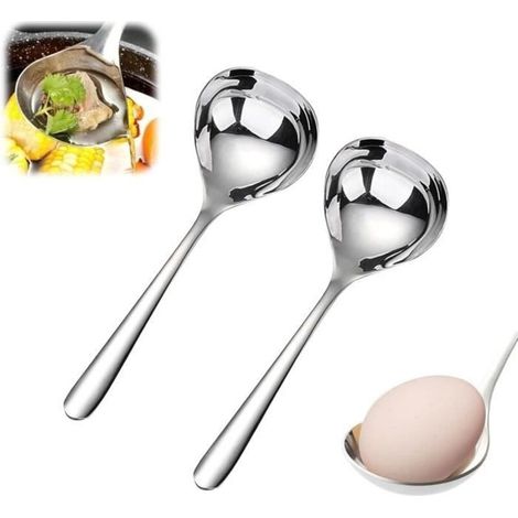 Mestolo da cucina 20,5 cm - Ergonomico - Resistente alla corrosione - 2 pezzi (1/4)