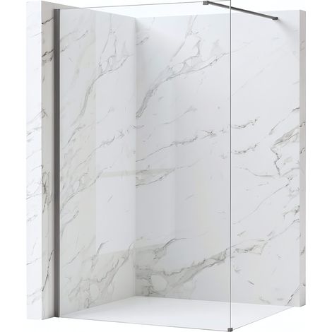 Paroi De Douche Rea Flexi Transparent Titanium 70 (1/5)