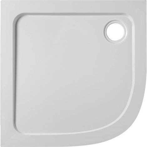Receveur de douche JACOB DELAFON Flight quart de rond extra plat douche italienne 90 x 90 blanc (1/3)