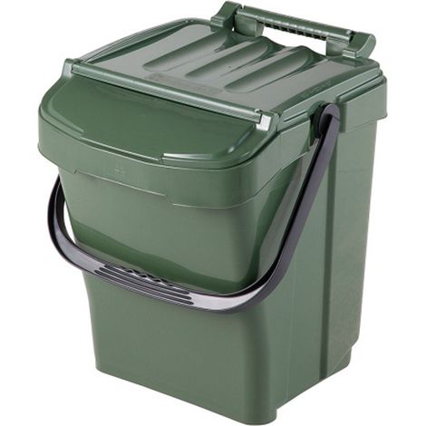 Conteneur de tri sélectif 40L en polypropylène – Dimensions 400 x 407 x 474 mm – Couleur vert – Empilable et résistant aux UV - PLUS 40 L (1/5)