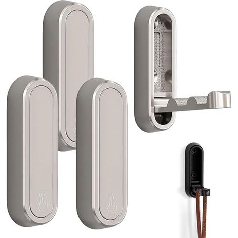 Kleiderhaken 4 klappbare Haken Garderobenhaken Klappbarer Wandhaken Verdeckte Kleiderhaken Robuste Metallwandhaken Geeignet zum Aufhängen von und 7 (1/5)