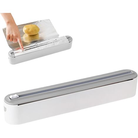 Kitchen Wrap Dispenser, Aluminum Foil Organizer, Magnetic Wrap Dispenser, Tin Foil Dispenser, Wrap Cutter Dispenser, Aluminum Foil Cutter, PP Wrap Organizer, Wax Paper Cutter, Foil Wrap Cutter (1/5)