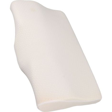 Weißes, atmungsaktives Nackenstützkissen aus Memory-Schaum mit ergonomischem Design und langsamer Rückstellkraft für das Schlafzimmer (1/5)