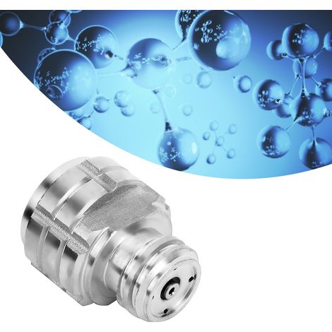 Adaptateur de recharge de cartouche de CO2, filetage femelle G1/2 vers filetage mâle TR21-4 pour SodaStream Soda Club (Argent) (1/5)