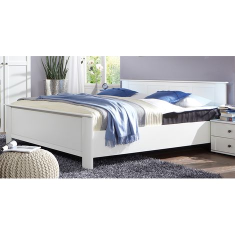 Doppelbett 180x200cm, weiß, CROPANI-43 (1/4)